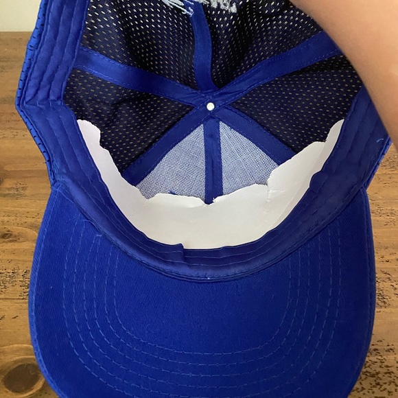 Bill Davis Racing Hat Michael Waltrip NAPA Racing Blue Baseball Cap Strap Back - Picture 4 of 4